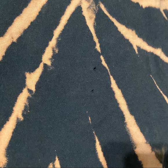 ACDC Graphic Band Bleach Reverse Tie Dye Vintage Band Tee A - Picture 3 of 6